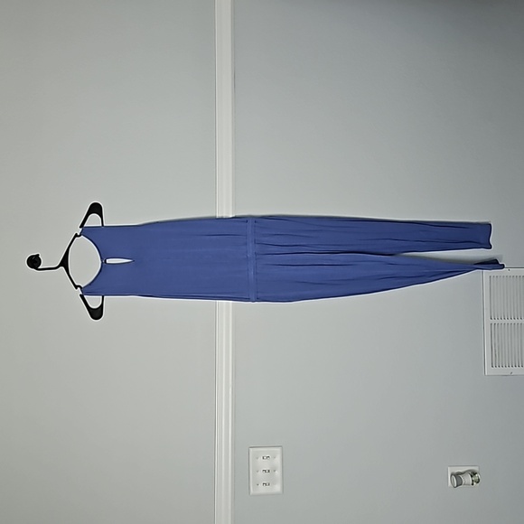 Forever 21 Contemporary Sleeveless V-neck Jumpsuit Drawstring Waist Pockets S - Picture 5 of 8